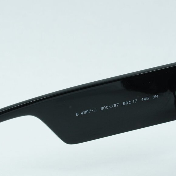 Burberry BE4397U 300187 Micah Square Sunglasses Black Frame, Dark Grey Lenses main image 8